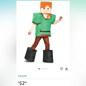 Minecraft Alex Costume, 7-8Y